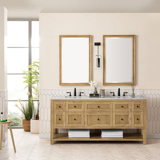 James Martin VanitiesBreckenridge 72" Double Vanity, Light Natural Oak w/ 3 CM Carrara Marble Top330 - V72 - LNO - 3CARAloha Habitat