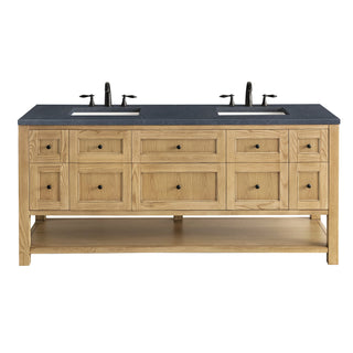 James Martin VanitiesBreckenridge 72" Double Vanity, Light Natural Oak w/ 3 CM Charcoal Soapstone Top330 - V72 - LNO - 3CSPAloha Habitat