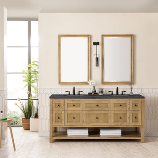 James Martin VanitiesBreckenridge 72" Double Vanity, Light Natural Oak w/ 3 CM Charcoal Soapstone Top330 - V72 - LNO - 3CSPAloha Habitat