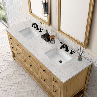 James Martin VanitiesBreckenridge 72" Double Vanity, Light Natural Oak w/ 3 CM Eternal Jasmine Pearl Top330 - V72 - LNO - 3EJPAloha Habitat