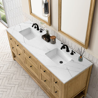 James Martin VanitiesBreckenridge 72" Double Vanity, Light Natural Oak w/ 3 CM Ethereal Noctis Top330 - V72 - LNO - 3ENCAloha Habitat