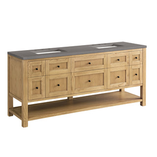 James Martin VanitiesBreckenridge 72" Double Vanity, Light Natural Oak w/ 3 CM Grey Expo Top330 - V72 - LNO - 3GEXAloha Habitat