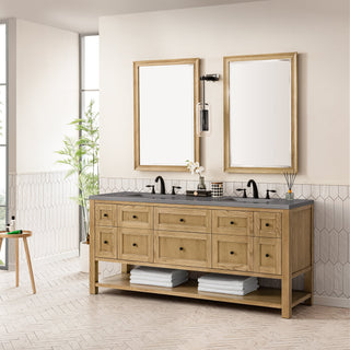 James Martin VanitiesBreckenridge 72" Double Vanity, Light Natural Oak w/ 3 CM Grey Expo Top330 - V72 - LNO - 3GEXAloha Habitat