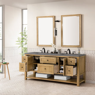 James Martin VanitiesBreckenridge 72" Double Vanity, Light Natural Oak w/ 3 CM Grey Expo Top330 - V72 - LNO - 3GEXAloha Habitat