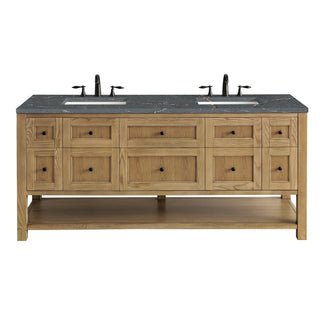 James Martin VanitiesBreckenridge 72" Double Vanity, Light Natural Oak w/ 3 CM Parisien Bleu Top330 - V72 - LNO - 3PBLAloha Habitat