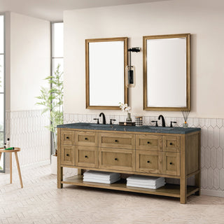 James Martin VanitiesBreckenridge 72" Double Vanity, Light Natural Oak w/ 3 CM Parisien Bleu Top330 - V72 - LNO - 3PBLAloha Habitat