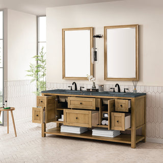 James Martin VanitiesBreckenridge 72" Double Vanity, Light Natural Oak w/ 3 CM Parisien Bleu Top330 - V72 - LNO - 3PBLAloha Habitat