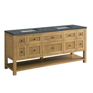 James Martin VanitiesBreckenridge 72" Double Vanity, Light Natural Oak w/ 3 CM Parisien Bleu Top330 - V72 - LNO - 3PBLAloha Habitat