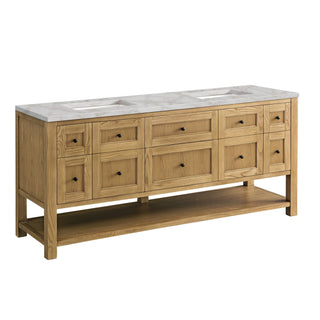 James Martin VanitiesBreckenridge 72" Double Vanity, Light Natural Oak w/ 3 CM Victorian Silver Top330 - V72 - LNO - 3VSLAloha Habitat