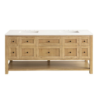 James Martin VanitiesBreckenridge 72" Double Vanity, Light Natural Oak w/ 3 CM White Zeus Top330 - V72 - LNO - 3WZAloha Habitat