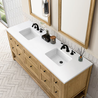 James Martin VanitiesBreckenridge 72" Double Vanity, Light Natural Oak w/ 3 CM White Zeus Top330 - V72 - LNO - 3WZAloha Habitat