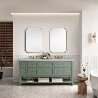 James Martin VanitiesBreckenridge 72" Double Vanity, Smokey Celadon w/ 3 CM Arctic Fall Top330 - V72 - SC - 3AFAloha Habitat