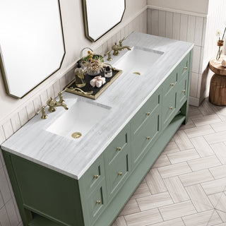 James Martin VanitiesBreckenridge 72" Double Vanity, Smokey Celadon w/ 3 CM Arctic Fall Top330 - V72 - SC - 3AFAloha Habitat
