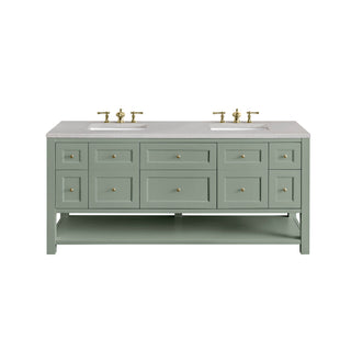 James Martin VanitiesBreckenridge 72" Double Vanity, Smokey Celadon w/ 3 CM Eternal Serena Top330 - V72 - SC - 3ESRAloha Habitat