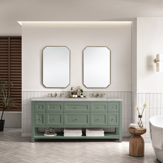 James Martin VanitiesBreckenridge 72" Double Vanity, Smokey Celadon w/ 3 CM Victorian Silver Top330 - V72 - SC - 3VSLAloha Habitat