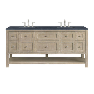 James Martin VanitiesBreckenridge 72" Double Vanity, Whitewashed Oak w/ 3 CM Charcoal Soapstone Quartz Top330 - V72 - WWO - 3CSPAloha Habitat