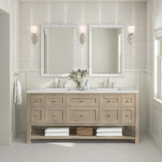 James Martin VanitiesBreckenridge 72" Double Vanity, Whitewashed Oak w/ 3 CM Lime Delight Quartz Top330 - V72 - WWO - 3LDLAloha Habitat