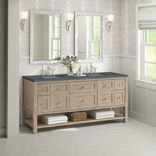 James Martin VanitiesBreckenridge 72" Double Vanity, Whitewashed Oak w/ 3 CM Parisien Bleu Quartz Top330 - V72 - WWO - 3PBLAloha Habitat