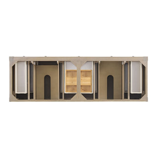 James Martin VanitiesBreckenridge 72" Double Vanity, Whitewashed Oak w/ 3 CM Parisien Bleu Quartz Top330 - V72 - WWO - 3PBLAloha Habitat