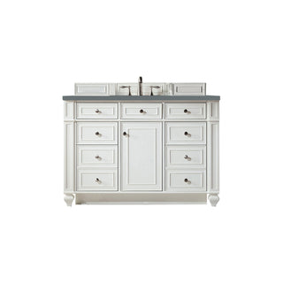 James Martin VanitiesBristol 48" Single Vanity, Bright White w/ 3 CM Cala Blue Quartz Top157 - V48 - BW - 3CBLAloha Habitat