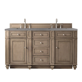 James Martin VanitiesBristol 60" Double Vanity, Whitewashed Walnut w/ 3 CM Grey Expo Quartz Top157 - V60D - WW - 3GEXAloha Habitat