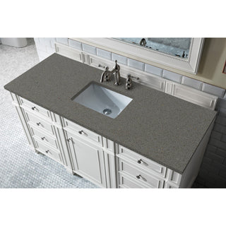 James Martin VanitiesBristol 60" Single Vanity, Bright White w/ 3 CM Grey Expo Quartz Top157 - V60S - BW - 3GEXAloha Habitat