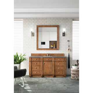 James Martin VanitiesBristol 60" Single Vanity, Saddle Brown w/ 3 CM Grey Expo Quartz Top157 - V60S - SBR - 3GEXAloha Habitat