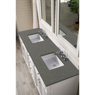 James Martin VanitiesBristol 72" Double Vanity, Bright White w/ 3 CM Grey Expo Quartz Top157 - V72 - BW - 3GEXAloha Habitat