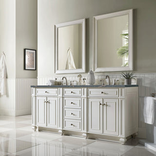 James Martin VanitiesBristol 72" Double Vanity, Bright White w/ 3 CM Parisien Bleu Quartz Top157 - V72 - BW - 3PBLAloha Habitat