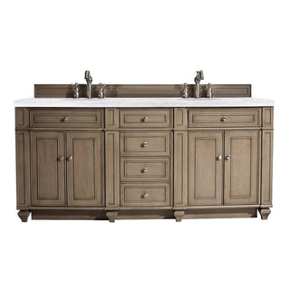 James Martin VanitiesBristol 72" Double Vanity, Whitewashed Walnut w/ 3 CM Arctic Fall Solid Surface Top157 - V72 - WW - 3AFAloha Habitat