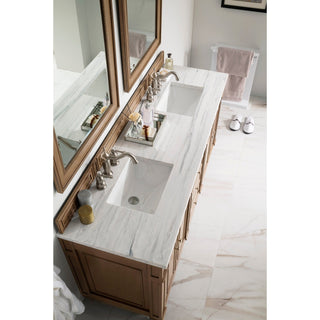James Martin VanitiesBristol 72" Double Vanity, Whitewashed Walnut w/ 3 CM Arctic Fall Solid Surface Top157 - V72 - WW - 3AFAloha Habitat