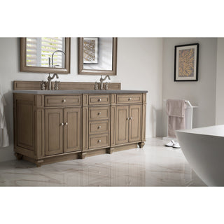 James Martin VanitiesBristol 72" Double Vanity, Whitewashed Walnut w/ 3 CM Grey Expo Quartz Top157 - V72 - WW - 3GEXAloha Habitat