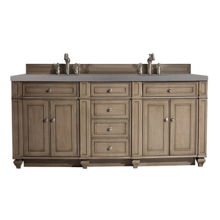 James Martin VanitiesBristol 72" Double Vanity, Whitewashed Walnut w/ 3 CM Grey Expo Quartz Top157 - V72 - WW - 3GEXAloha Habitat