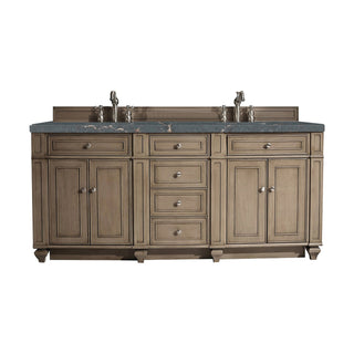 James Martin VanitiesBristol 72" Double Vanity, Whitewashed Walnut w/ 3 CM Parisien Bleu Quartz Top157 - V72 - WW - 3PBLAloha Habitat