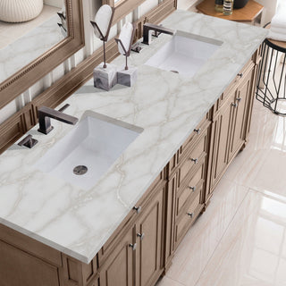 James Martin VanitiesBristol 72" Double Vanity, Whitewashed Walnut w/ 3 CM Victorian Silver Quartz Top157 - V72 - WW - 3VSLAloha Habitat