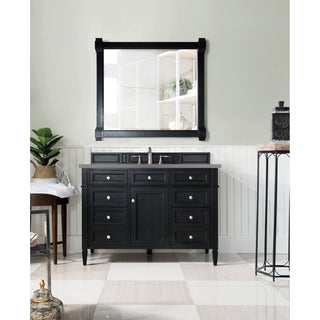 James Martin VanitiesBrittany 48" Single Vanity, Black Onyx w/ 3 CM Grey Expo Quartz Top650 - V48 - BKO - 3GEXAloha Habitat