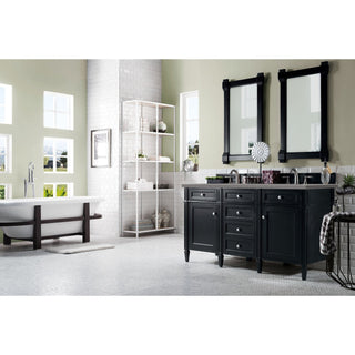 James Martin VanitiesBrittany 60" Double Vanity, Black Onyx w/ 3 CM Grey Expo Quartz Top650 - V60D - BKO - 3GEXAloha Habitat