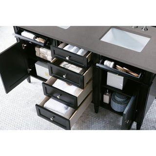 James Martin VanitiesBrittany 60" Double Vanity, Black Onyx w/ 3 CM Grey Expo Quartz Top650 - V60D - BKO - 3GEXAloha Habitat