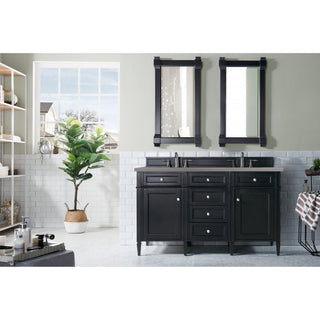 James Martin VanitiesBrittany 60" Double Vanity, Black Onyx w/ 3 CM Grey Expo Quartz Top650 - V60D - BKO - 3GEXAloha Habitat