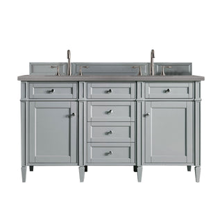 James Martin VanitiesBrittany 60" Double Vanity, Urban Gray w/ 3 CM Grey Expo Quartz Top650 - V60D - UGR - 3GEXAloha Habitat