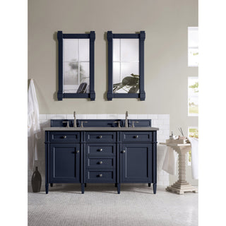 James Martin VanitiesBrittany 60" Double Vanity, Victory Blue w/ 3 CM Grey Expo Quartz Top650 - V60D - VBL - 3GEXAloha Habitat