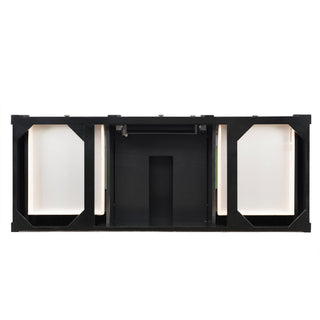 James Martin VanitiesBrittany 60" Single Vanity, Black Onyx, w/ 3 CM Grey Expo Quartz Top650 - V60S - BKO - 3GEXAloha Habitat