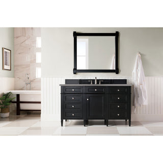 James Martin VanitiesBrittany 60" Single Vanity, Black Onyx, w/ 3 CM Grey Expo Quartz Top650 - V60S - BKO - 3GEXAloha Habitat