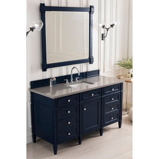 James Martin VanitiesBrittany 60" Single Vanity, Victory Blue w/ 3 CM Grey Expo Quartz Top650 - V60S - VBL - 3GEXAloha Habitat