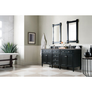 James Martin VanitiesBrittany 72" Double Vanity, Black Onyx w/ 3 CM Grey Expo Quartz Top650 - V72 - BKO - 3GEXAloha Habitat