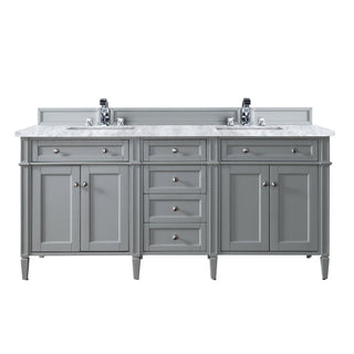 James Martin VanitiesBrittany 72" Double Vanity, Urban Gray w/ 3 CM Carrara Marble Top650 - V72 - UGR - 3CARAloha Habitat