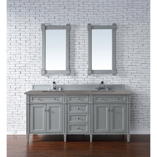 James Martin VanitiesBrittany 72" Double Vanity, Urban Gray w/ 3 CM Grey Expo Quartz Top650 - V72 - UGR - 3GEXAloha Habitat