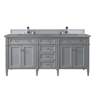 James Martin VanitiesBrittany 72" Double Vanity, Urban Gray w/ 3 CM Grey Expo Quartz Top650 - V72 - UGR - 3GEXAloha Habitat