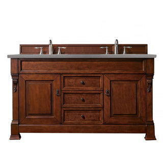 James Martin VanitiesBrookfield 60" Double Vanity, Warm Cherry w/ 3 CM Grey Expo Quartz Top147 - 114 - 5681 - 3GEXAloha Habitat