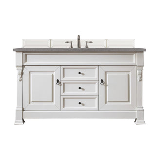James Martin VanitiesBrookfield 60" Single Vanity, Bright White w/ 3 CM Grey Expo Quartz Top147 - V60S - BW - 3GEXAloha Habitat